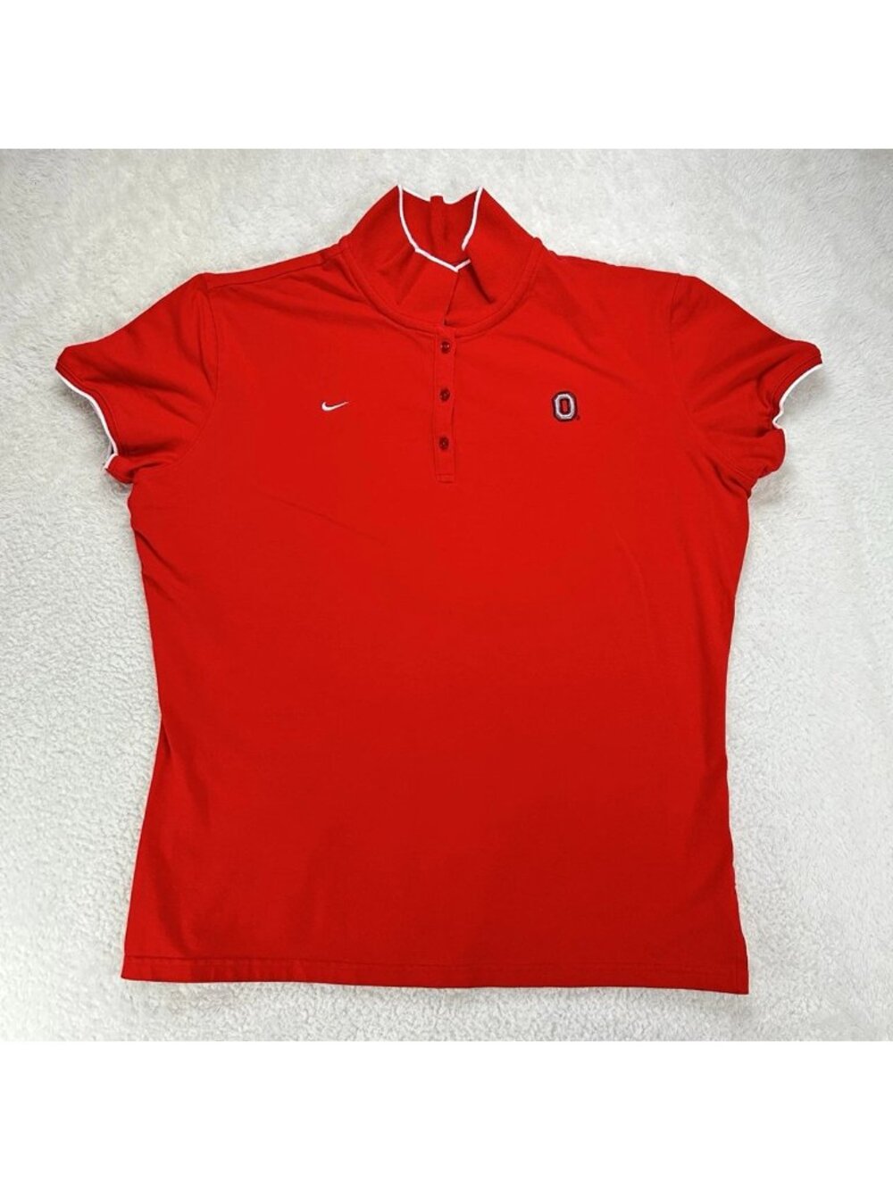 Ohio State Dri-fit Nike Polo XL Women’s OSU Football Red